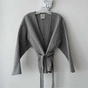 Toteme Lunel Wool and Cashmere Wrap Jacket